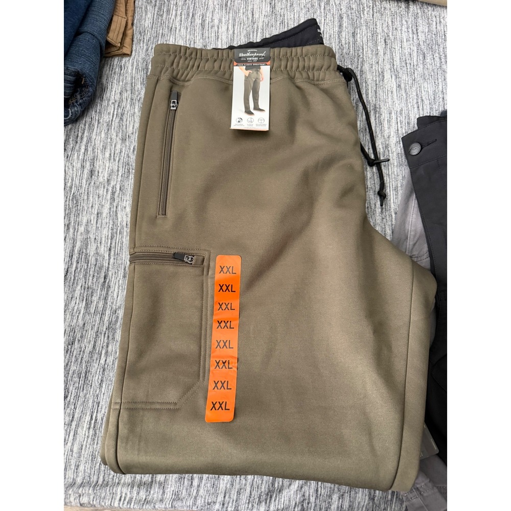Weatherproof Vintage Mens Tech Fleece Sweatpants Green XXL Joggers 1912042 NWT